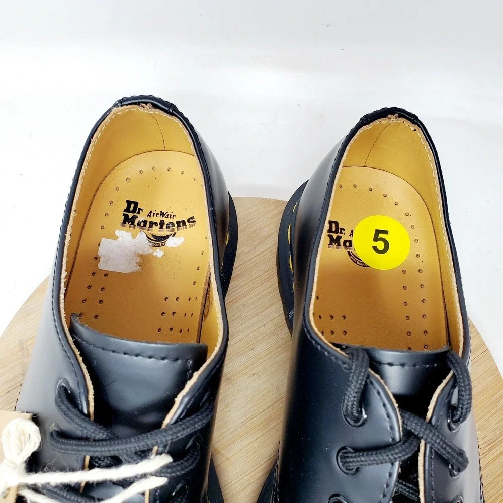 Dr Martens Shoes Womens‎ 5 Black Leather Oxford Punk Goth Creeper 11837